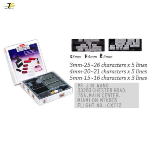 Dấu bộ – dấu ghép chữ và số liền mực Shiny S-600 (S600)