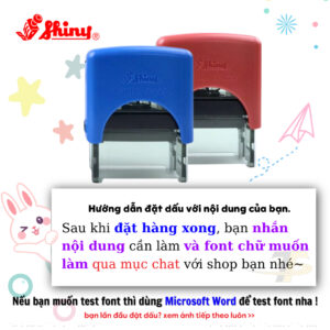 Khắc dấu tên 1 đến 2 dòng Shiny S-222 14x38mm – Mẫu mới – Giá tốt