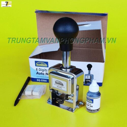 Dấu nhảy số tự động 6 số Suremark Sq 3366 dùng đóng số thứ tự, đánh số trang, số seri…