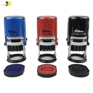 Khắc dấu tròn Có ngày tháng năm ở giữa xoay chỉnh - Shiny R-532D R-538D R-542D R-546D R-552D