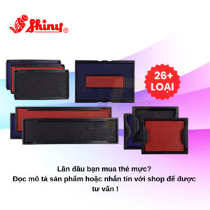 Khay mực – thẻ mực cho dấu Shiny S-222 S-852 S-223 S-224 S-854 S-308 S-835 S-837 S-841 S-542 S-538 S-530…