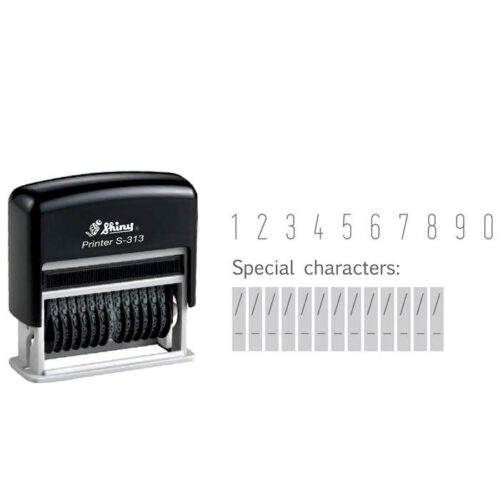 Dấu 13 số xoay cao 3.5mm Shiny S-313 (shiny S313)