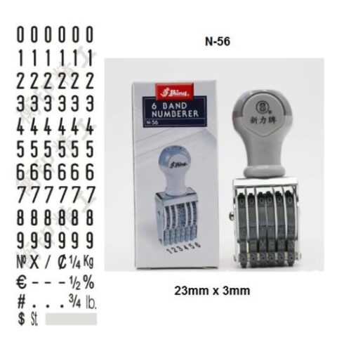 Dấu 6 số xoay 3mm 5mm 7mm 9mm