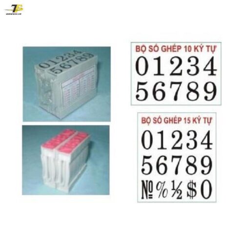 dấu ghép số VN nhiều kích thước từ N1 (5mm) đến N10 (25mm)