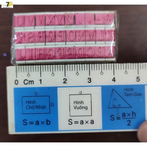 dấu ghép chữ VN nhiều kích thước từ C1 (5mm) đến C12 (30mm)