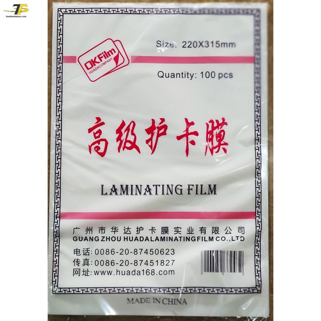 Nhựa ép Plastic A4 40mic 100 tờ