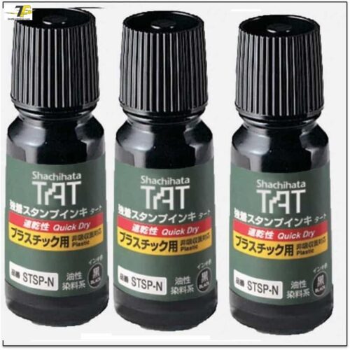Mực TAT đóng lên nhựa STSP-1 / STSP-3 Shachihata Indelible Ink, black