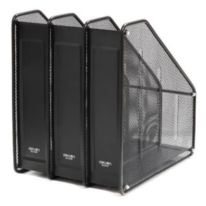 Khay tài liệu – Giá tài liệu – Kệ ráp kim loại 3 ngăn Deli 9197