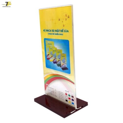 Kệ mica 2 mặt A4 đứng - đế lùa nhiều màu E06 / E06-U, kích thước 21x30 cm images upload woo2F679d191d2b07547de0c86a1ee2e83381