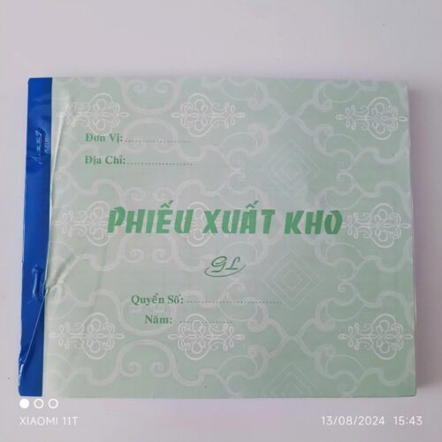 Phiếu nhập kho - Phiếu xuất kho 3 liên khổ A5 16 x 20cm Phiếu nhập kho – Phiếu xuất kho 3 liên khổ A5 16 x 20cm
