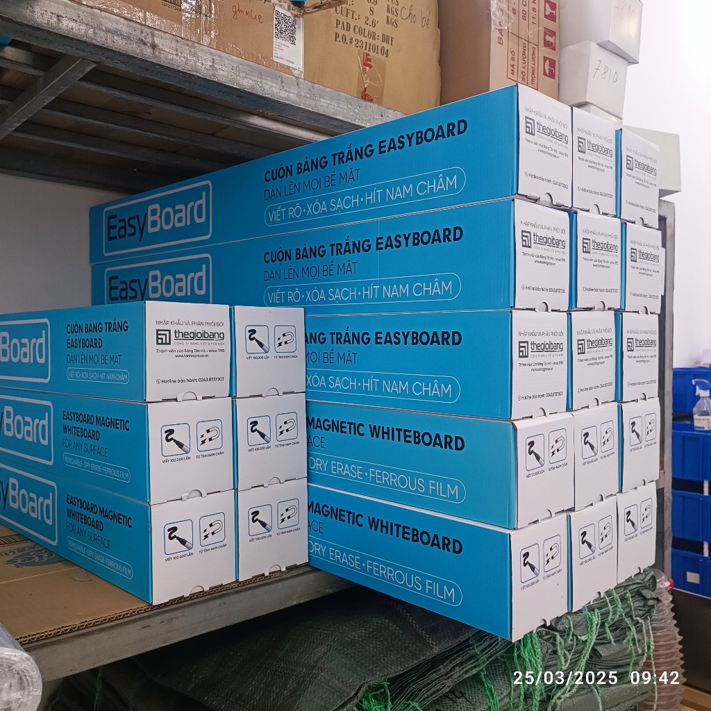 [hỏa Tốc]  Bảng Từ Trắng Dạng Cuộn -hít Nam Châm Easyboard – Tiêu Chuẩn Xuất Khẩu Mỹ Tặng Kèm Bút Và Lau Bảng