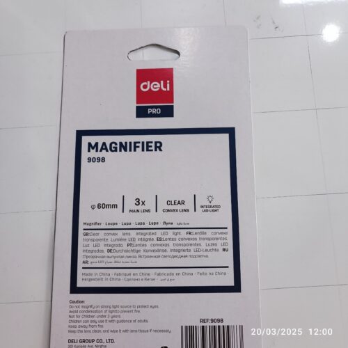 Kính lúp PRO có đèn LED deli 9098 / 9099 Kính lúp PRO có đèn LED deli 9098 / 9099