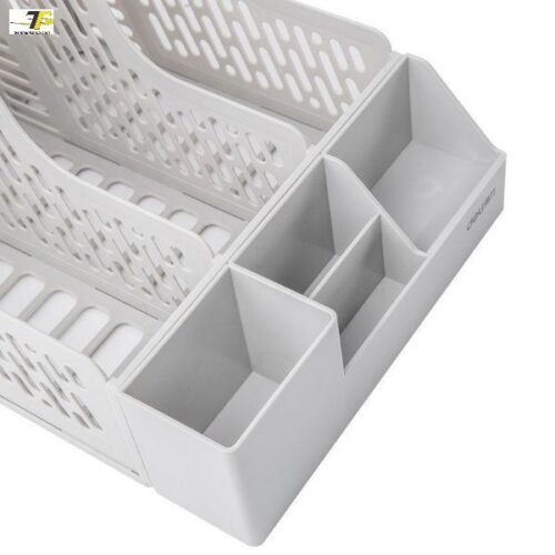 Kệ ráp 3 ngăn – Khay tài liệu 3 ngăn – Kệ ráp 3 ngăn có khay cắm bút Deli Z00112