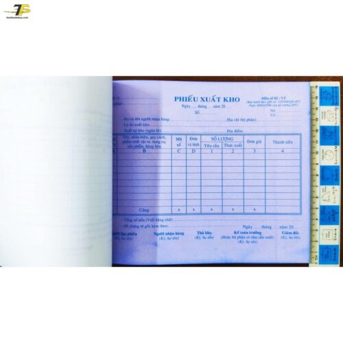 Phiếu nhập kho - Phiếu xuất kho 3 liên khổ A5 16 x 20cm Phiếu nhập kho – Phiếu xuất kho 3 liên khổ A5 16 x 20cm