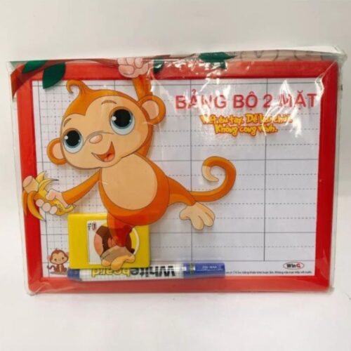 Bảng học sinh 2 mặt viết bút lông và viết phấn A4 – WinQ B-01