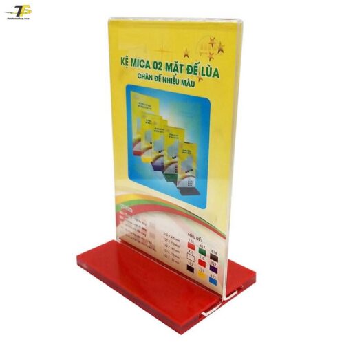 Kệ Mica thực đơn nhỏ, Đế lùa nhiều màu E09 / E09-U, kích thước 10x21cm images upload woo2Feefb6a1f249e60adb7ceded93124c860