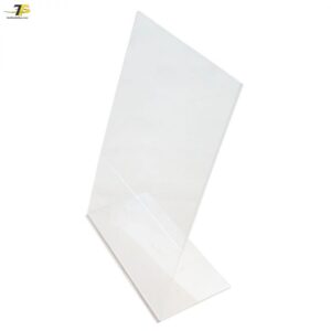 Kệ mica chữ L 1 mặt giấy đứng A4, mica dày 2mm F01 -P / F02-P / F03-P / F04-P / F05-P / F06-P