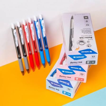 BÚT BI THIÊN LONG TL-095 (LARIS) – NGÒI 0.5MM VIẾT SIÊU ÊM, CÓ ĐỆM CAO SU CHỐNG MỎI TAY, THIẾT KẾ BẤM THÔNG MINH