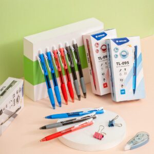 BÚT BI THIÊN LONG TL-095 (LARIS) – NGÒI 0.5MM VIẾT SIÊU ÊM, CÓ ĐỆM CAO SU CHỐNG MỎI TAY, THIẾT KẾ BẤM THÔNG MINH